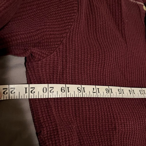 Gap Men's sweater size Xxl long sleeve cardigan sweater  Maroon - Picture 5 of 6